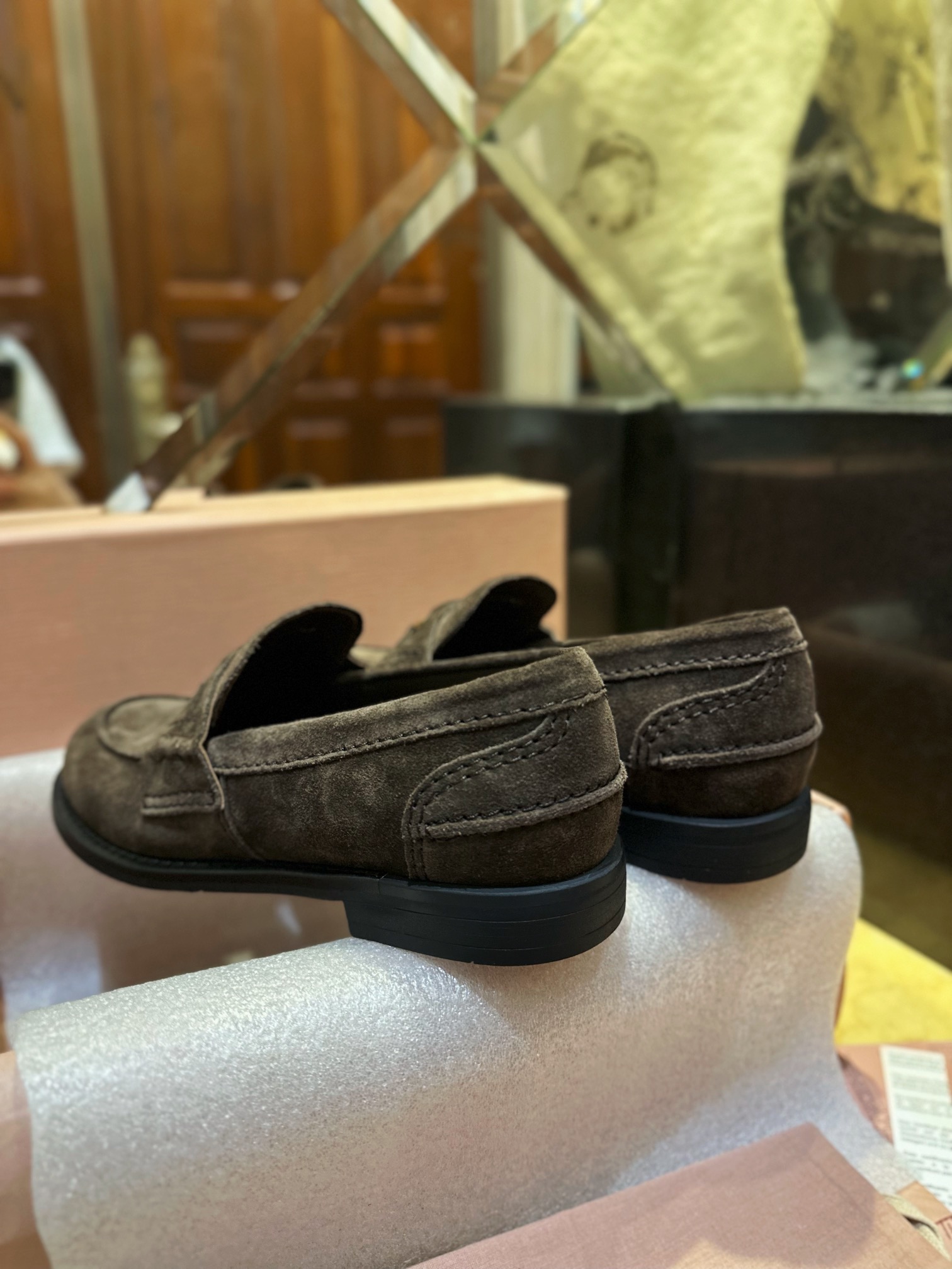 Suede Coin Loafers