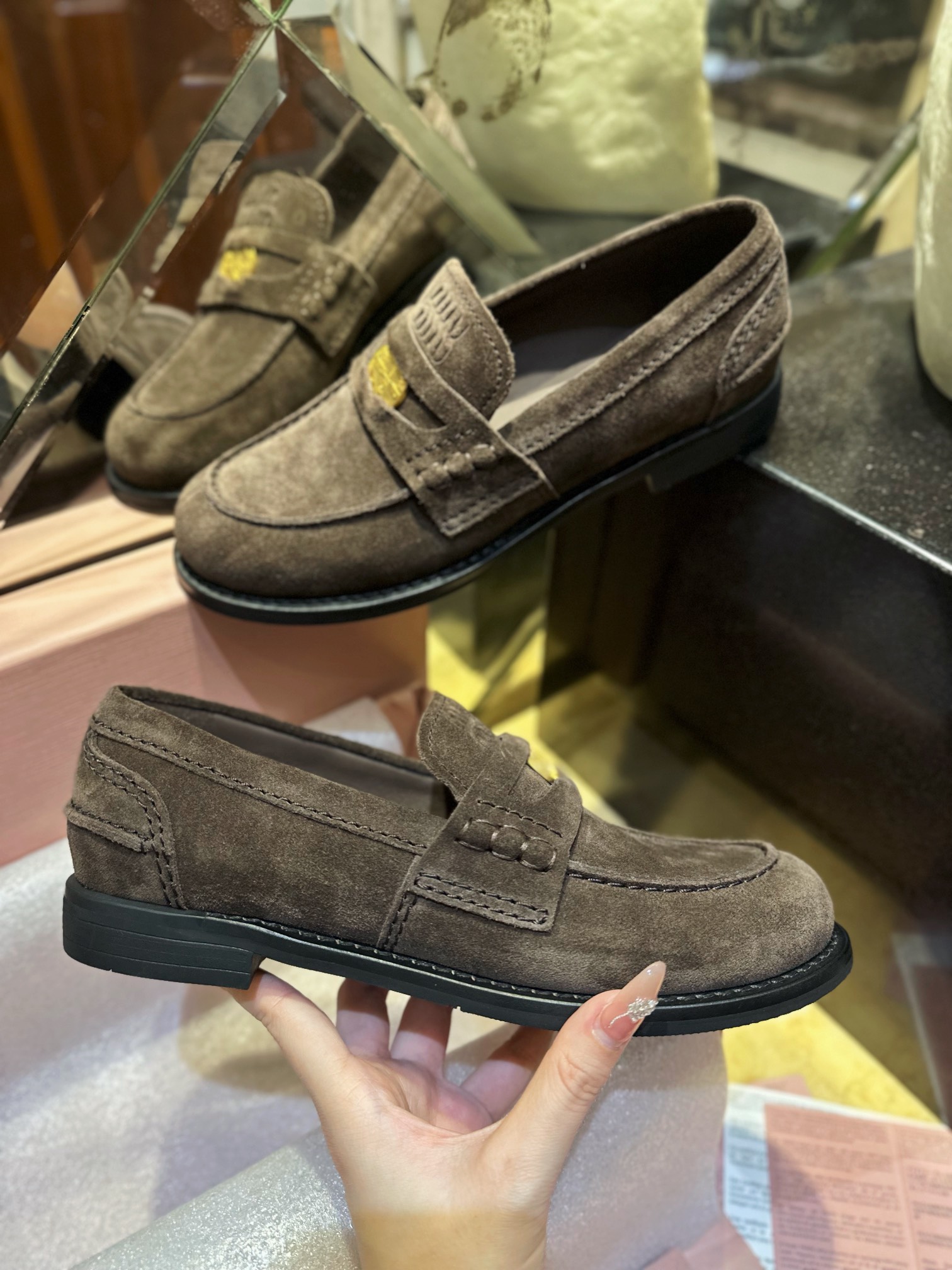 Suede Coin Loafers