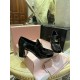 Patent Leather Coin High Heel Loafers