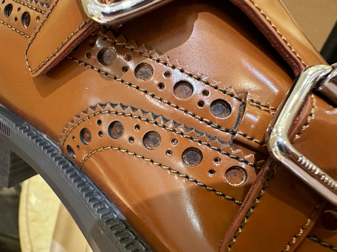 Double Buckle Monk Shoes