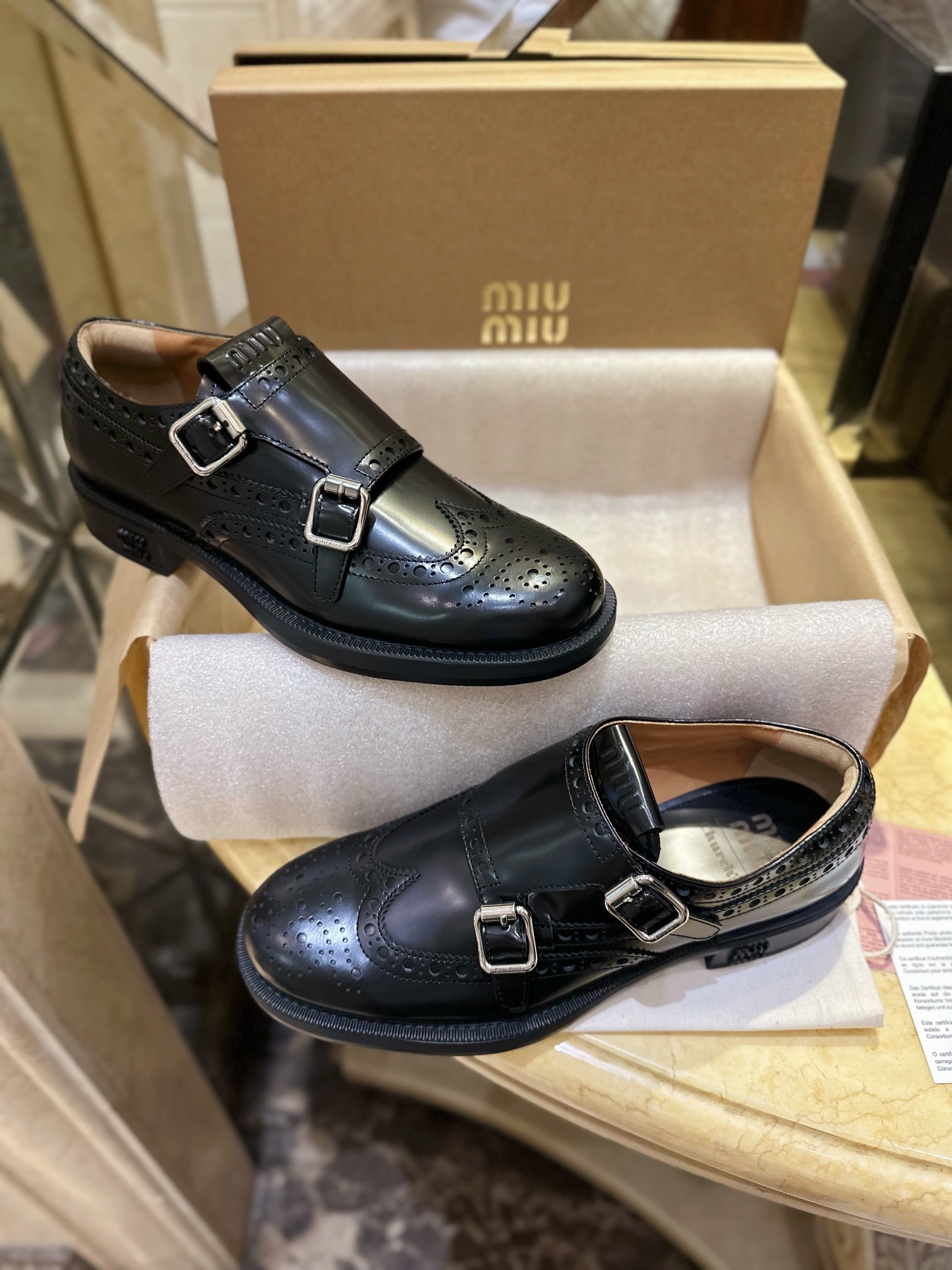 Double Buckle Monk Shoes