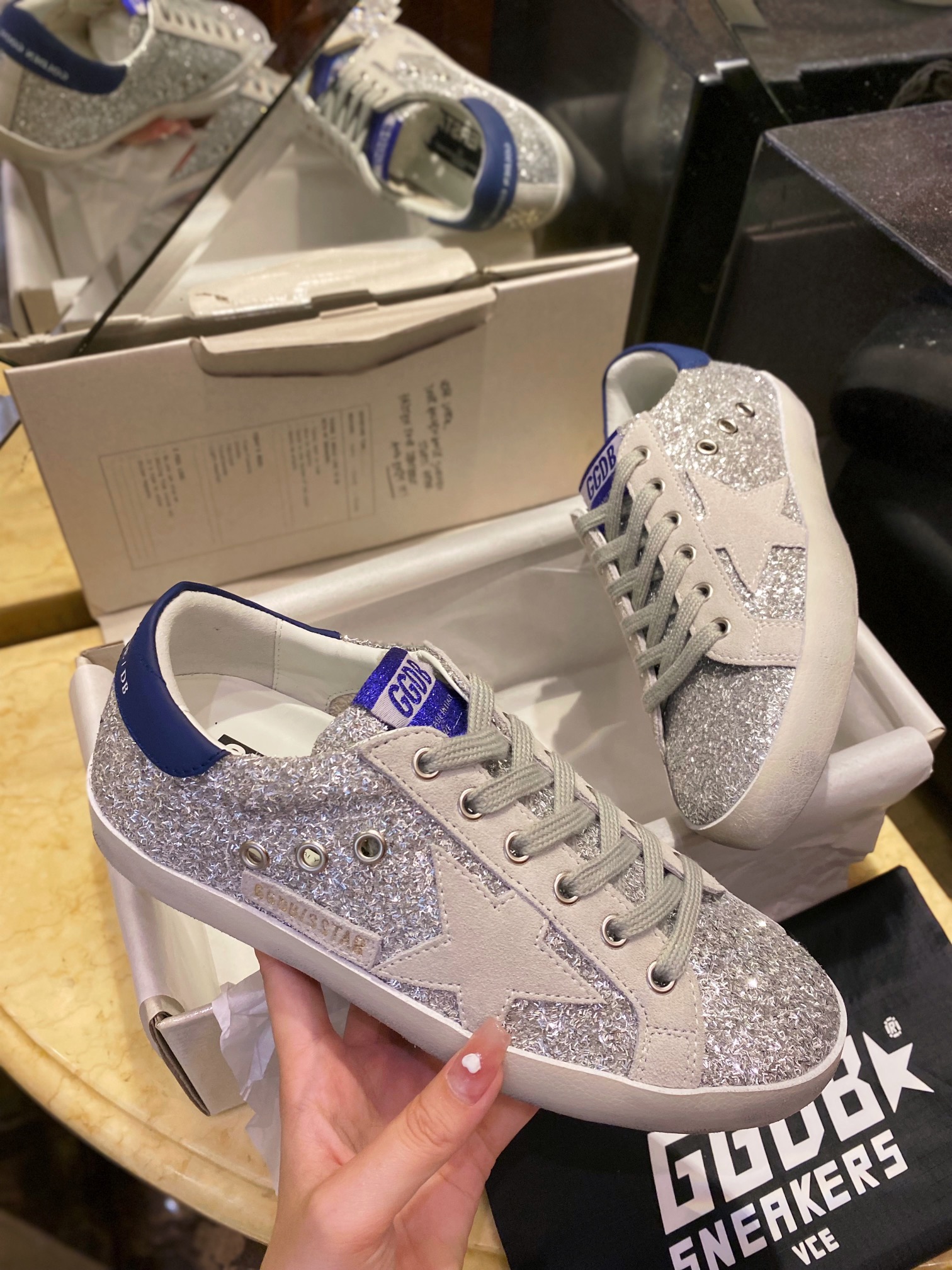 GGDB Superstar Snowflake Silver Dirty Shoes