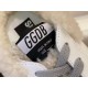 GGDB Superstar Silver Flashing Fur Slides