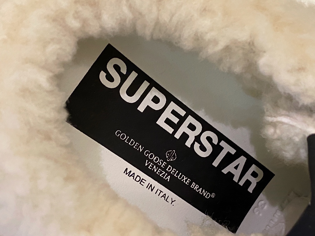 GGDB Superstar Silver Flashing Fur Slides