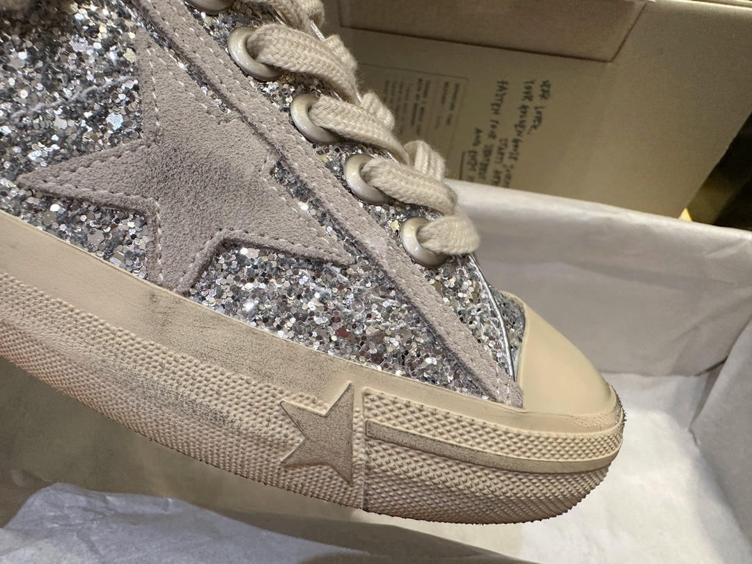 GGDB Vstar-2 Silver Sequin Dirty Shoes