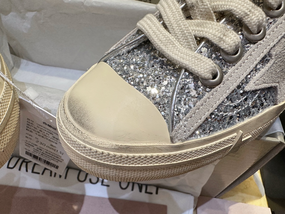 GGDB Vstar-2 Silver Sequin Dirty Shoes