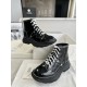 McQueen Original Factory Open-sided Pearl Martin Boots