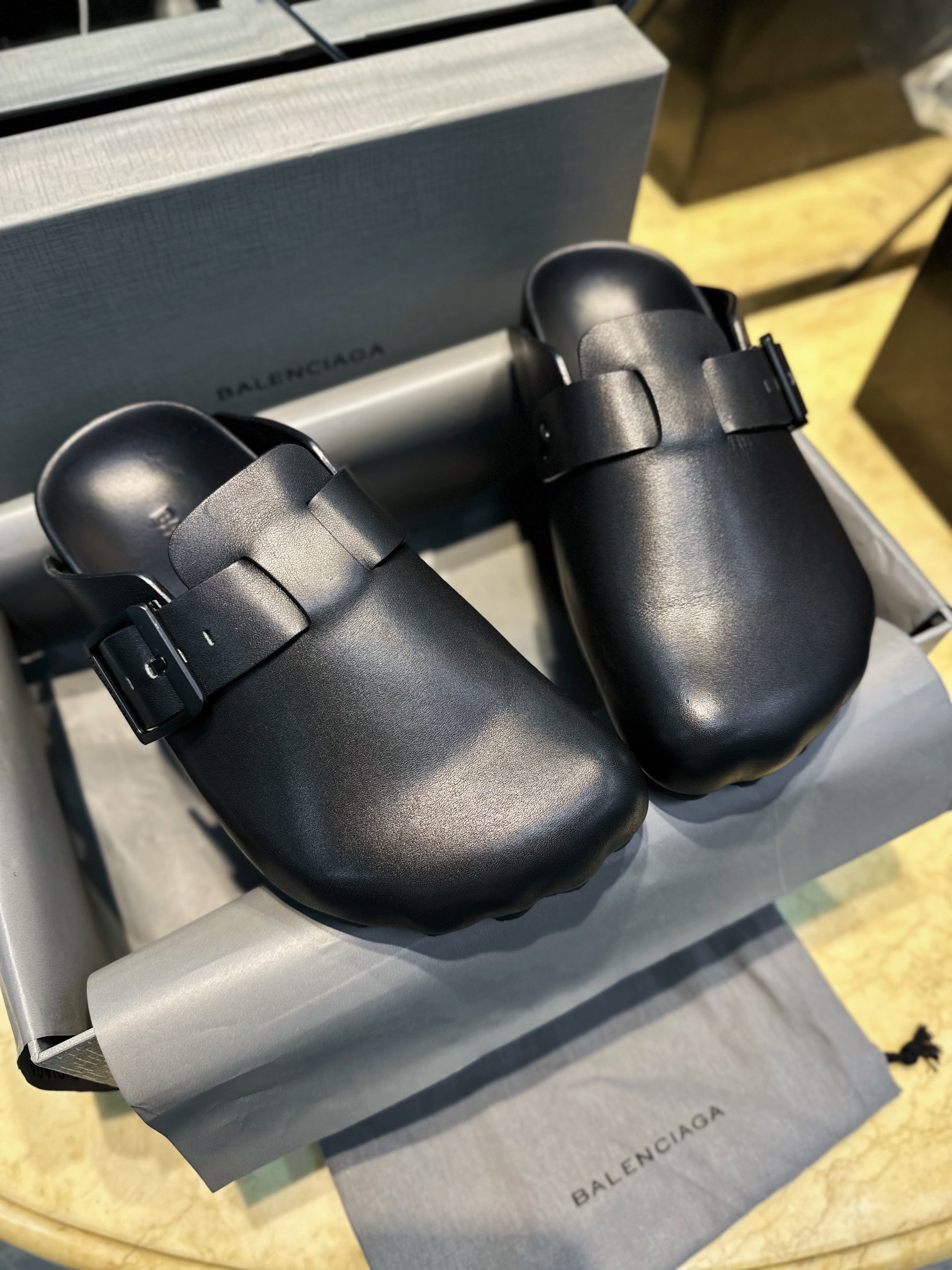 Balenciaga Five-Toe Boken Slippers