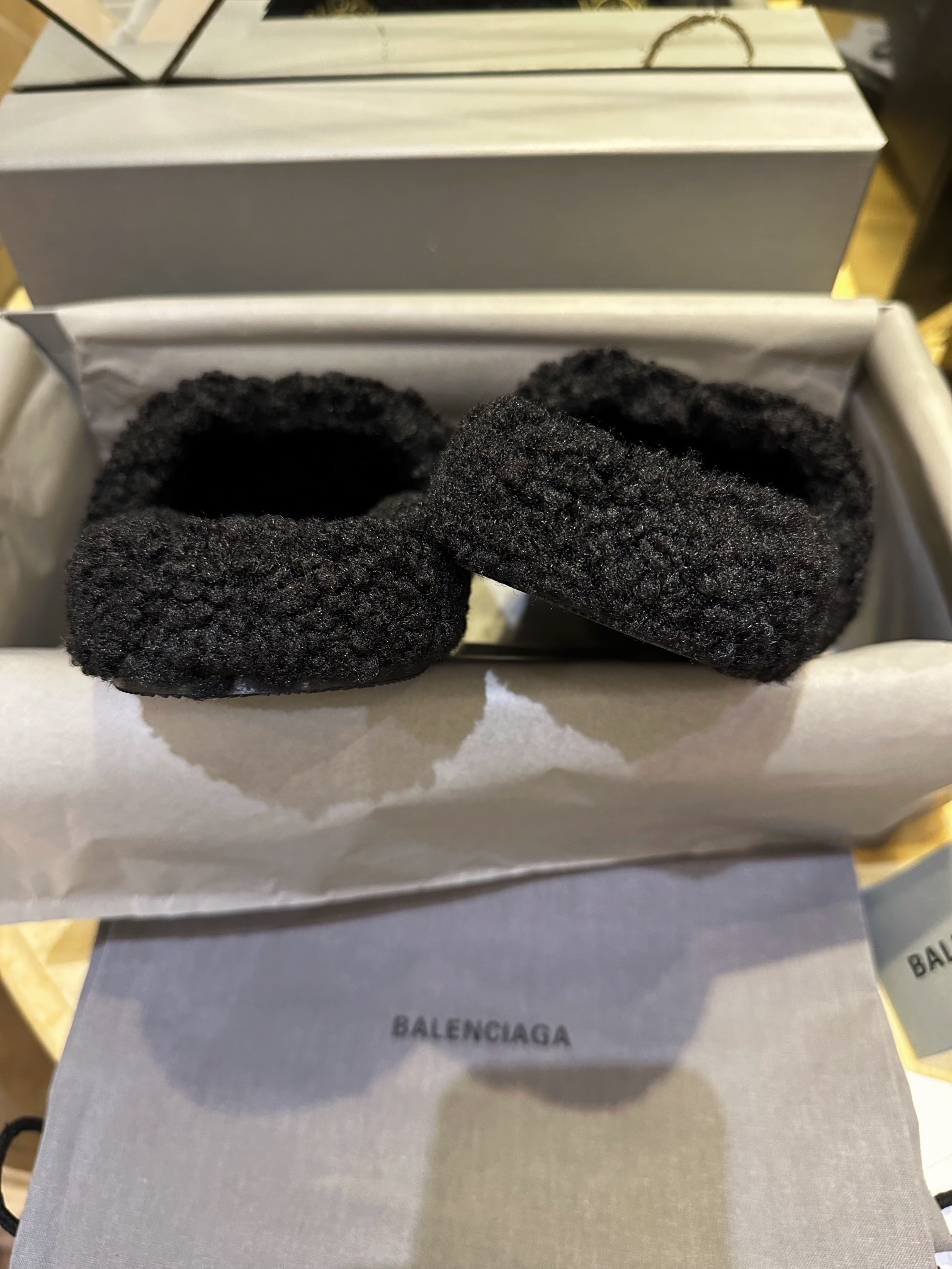 Balenciaga Fur Slippers