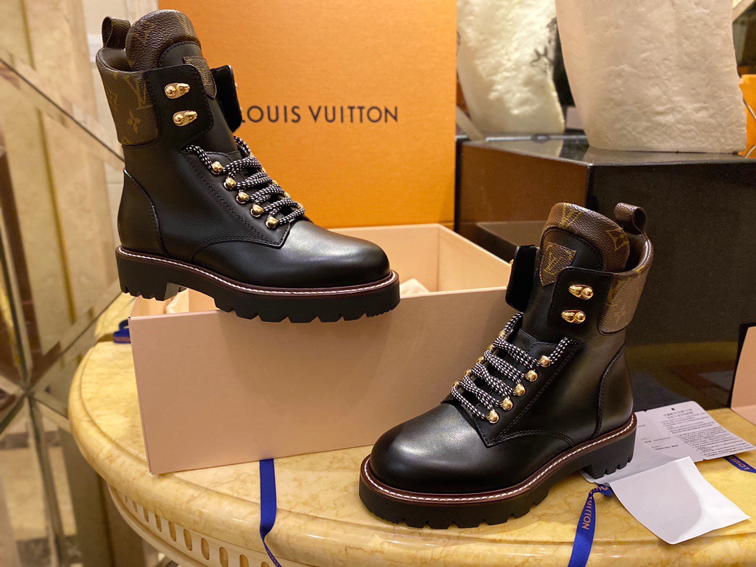 LV Classic Monogram Martin Boots