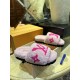 LV23 Thick Sole Sheepskin Slippers