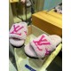 LV23 Thick Sole Sheepskin Slippers