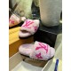 LV23 Thick Sole Sheepskin Slippers