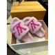 LV23 Thick Sole Sheepskin Slippers