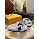 LV23 Thick Sole Sheepskin Slippers