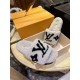 LV23 Thick Sole Sheepskin Slippers