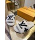 LV23 Thick Sole Sheepskin Slippers