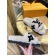 LV23 Thick Sole Sheepskin Slippers