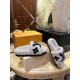 LV23 Thick Sole Sheepskin Slippers