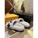 LV23 Thick Sole Sheepskin Slippers