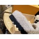 LV23 Thick Sole Sheepskin Slippers