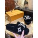 LV23 Thick Sole Sheepskin Slippers