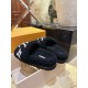 LV23 Thick Sole Sheepskin Slippers