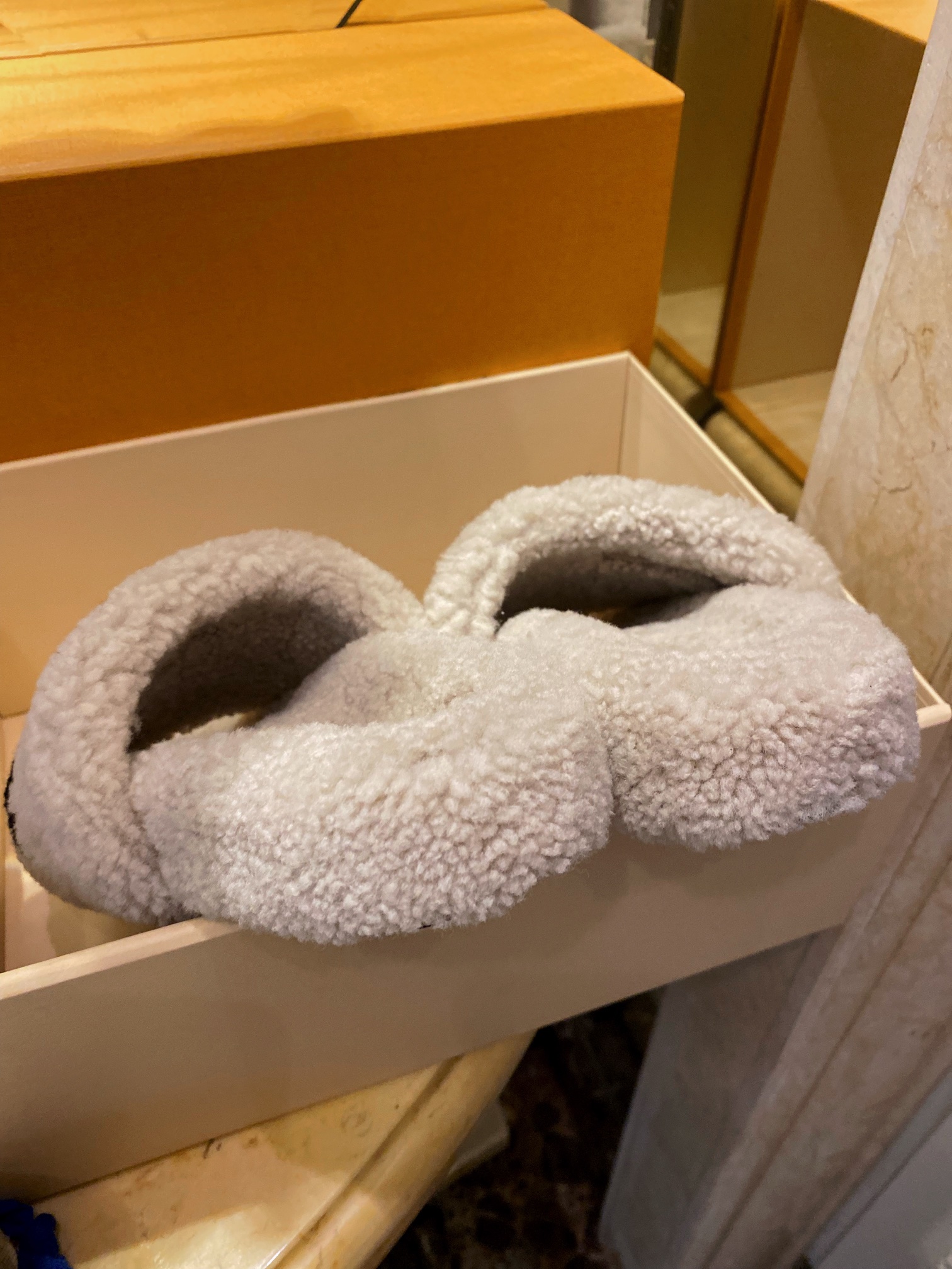 LV Sheepskin Slippers