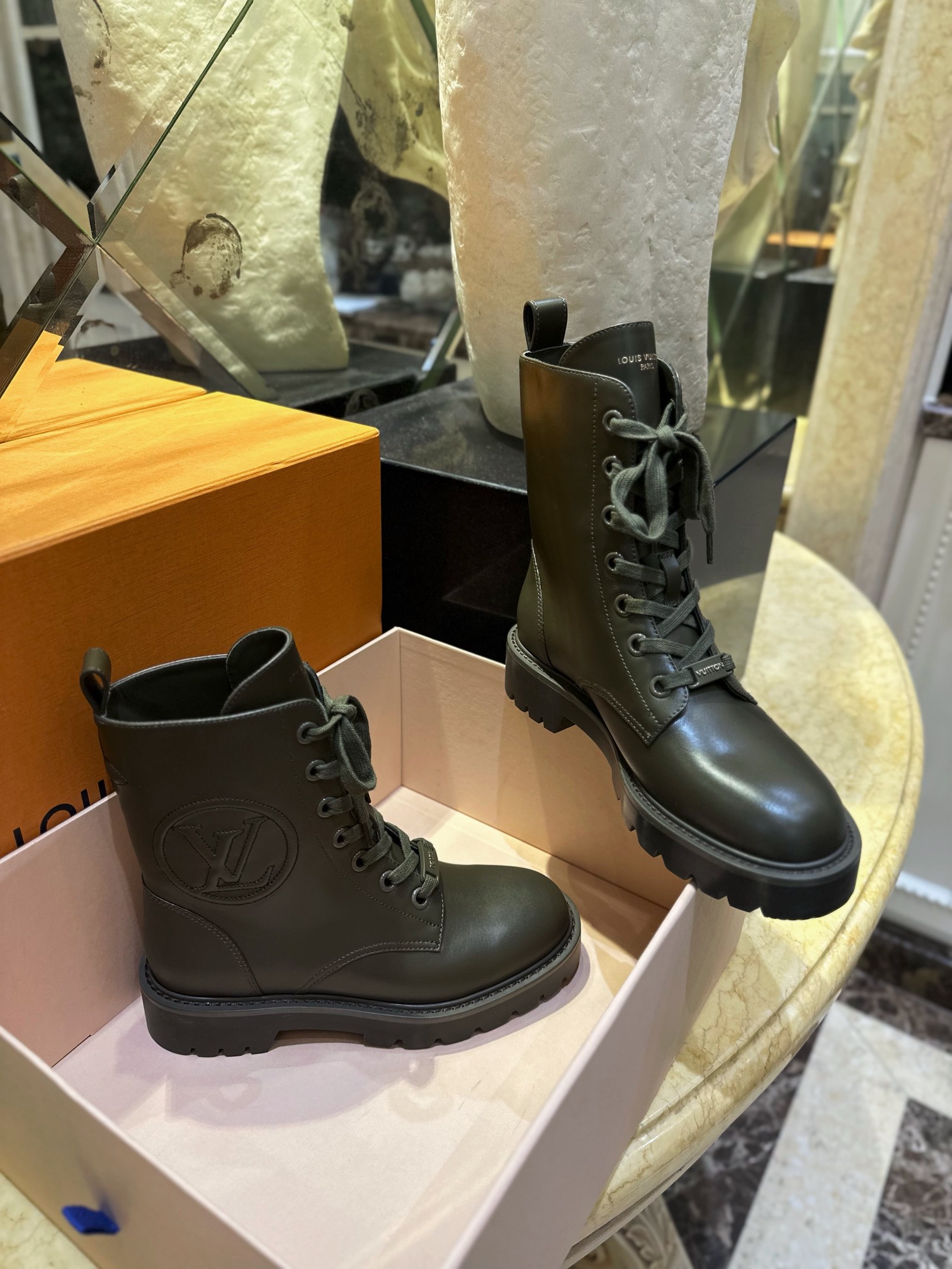 LV Territory Signature Biker Boots