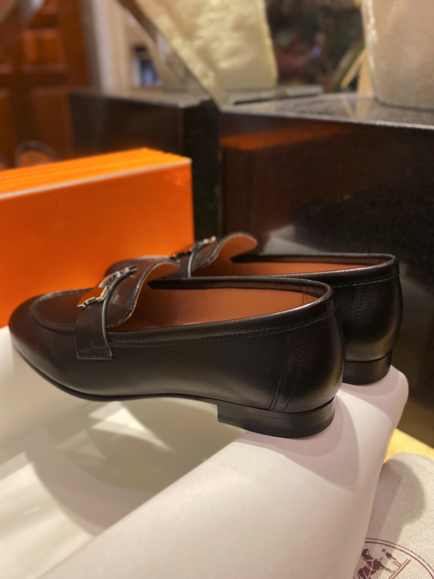 Hermes Classic H-Buckle Loafers