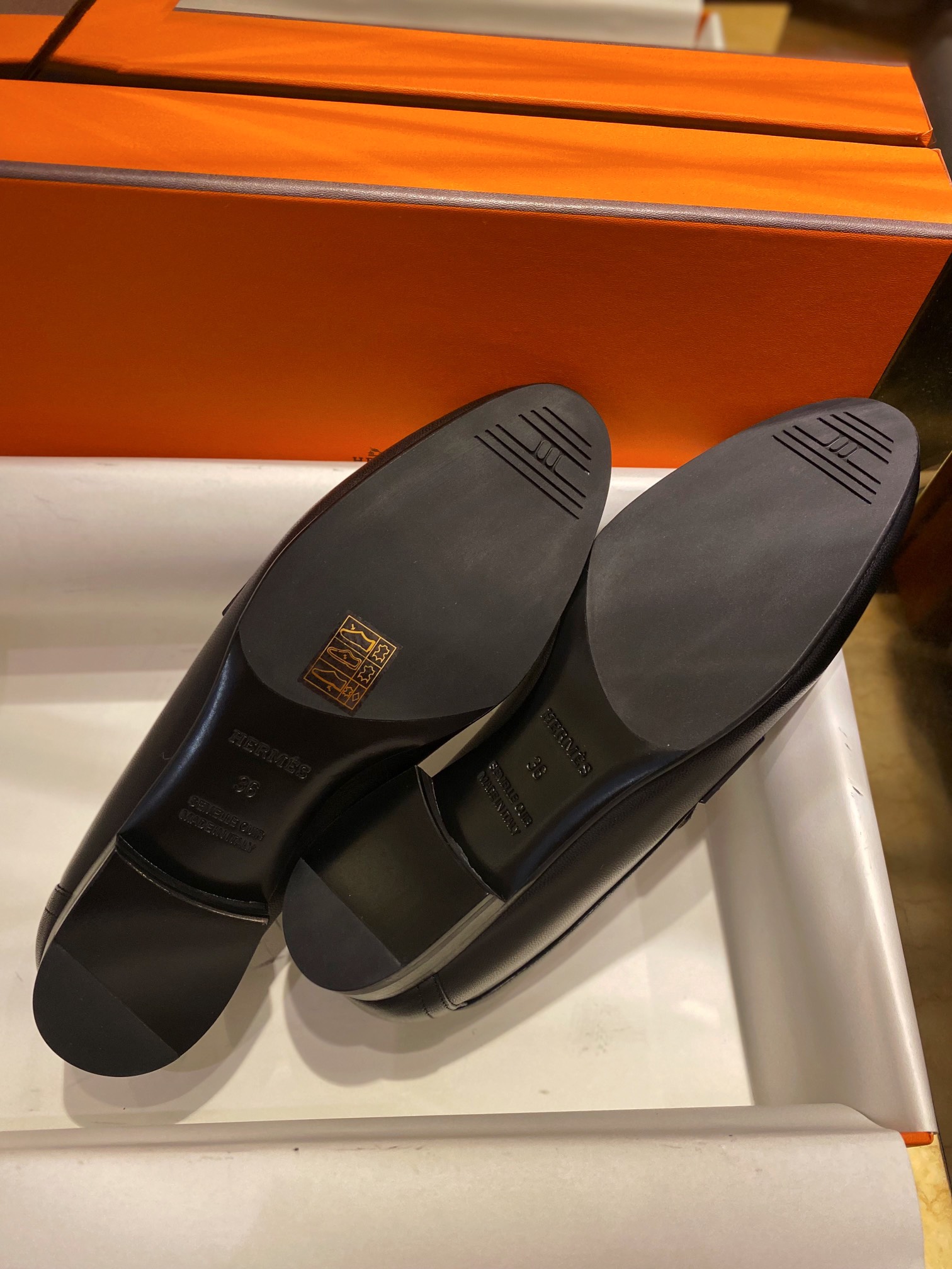 Hermes Classic H-Buckle Loafers