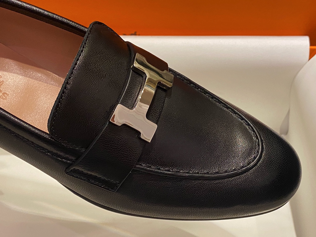 Hermes Classic H-Buckle Loafers