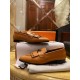 Hermes Gilded Beige Fringed Loafers