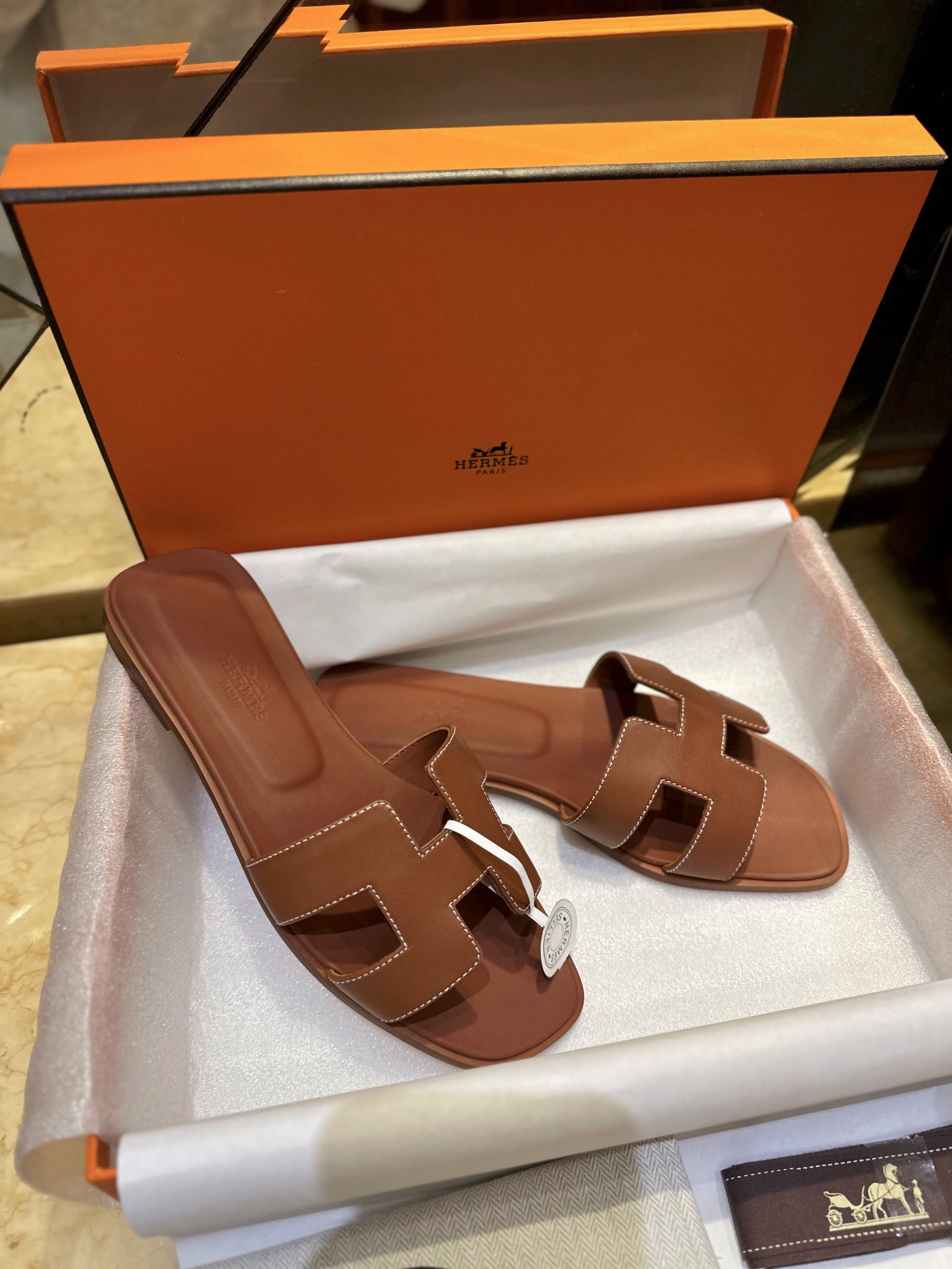 Hermes Classic Slides