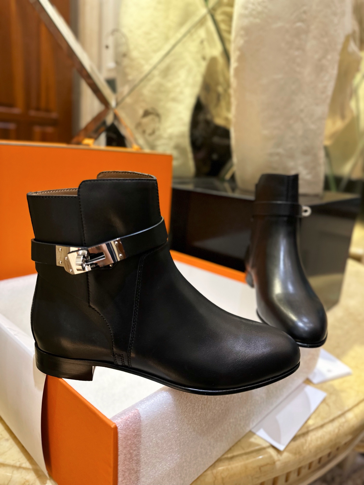 Hermes Classic Kelly Ankle Boots