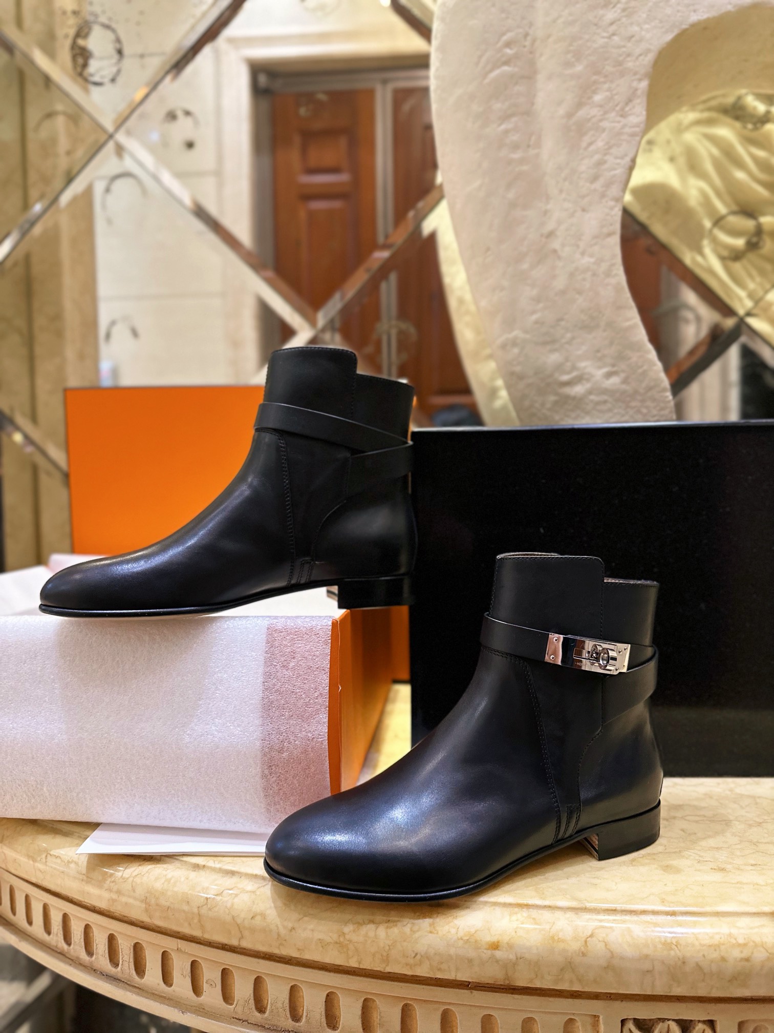 Hermes Classic Kelly Ankle Boots