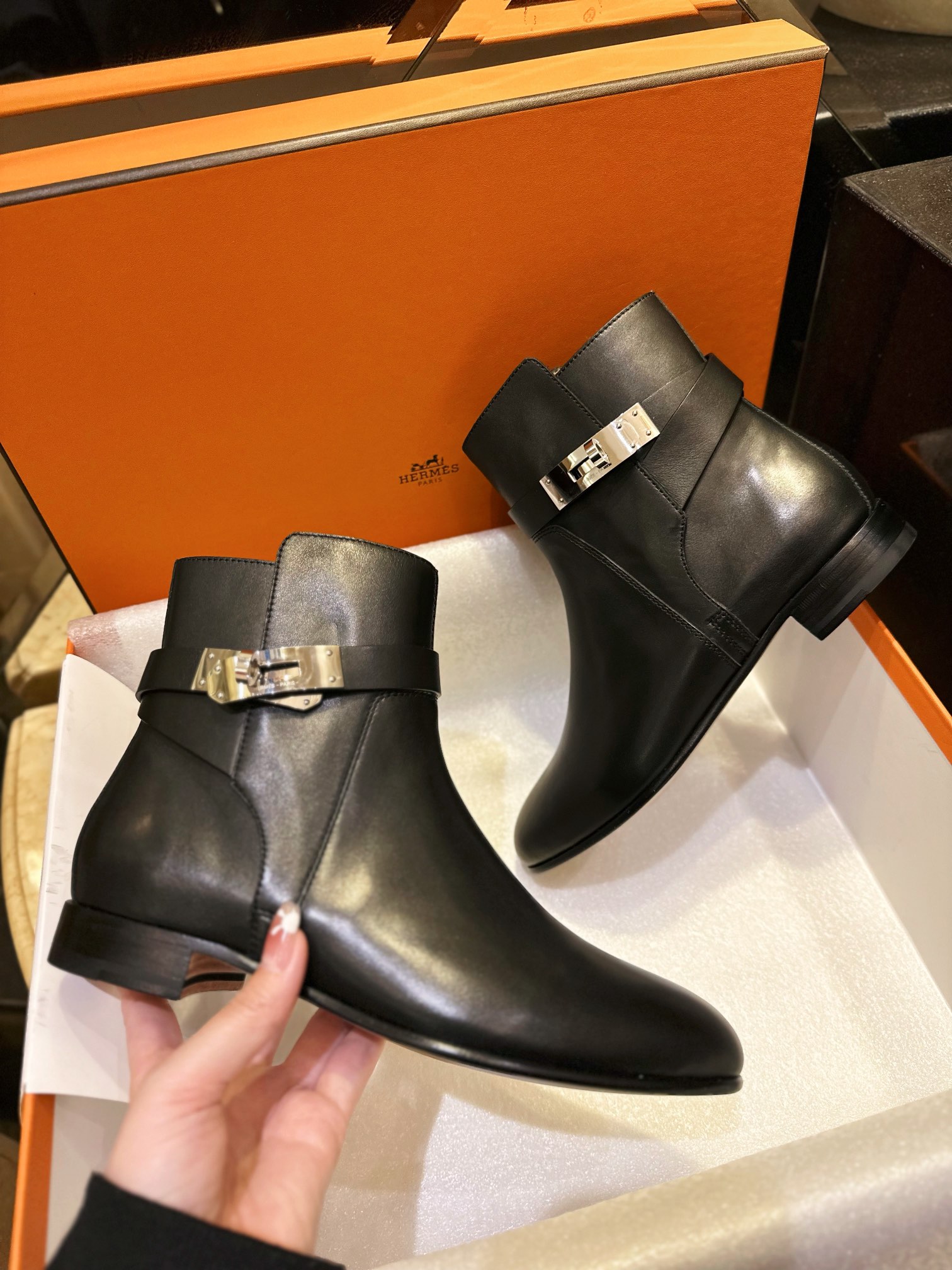 Hermes Classic Kelly Ankle Boots