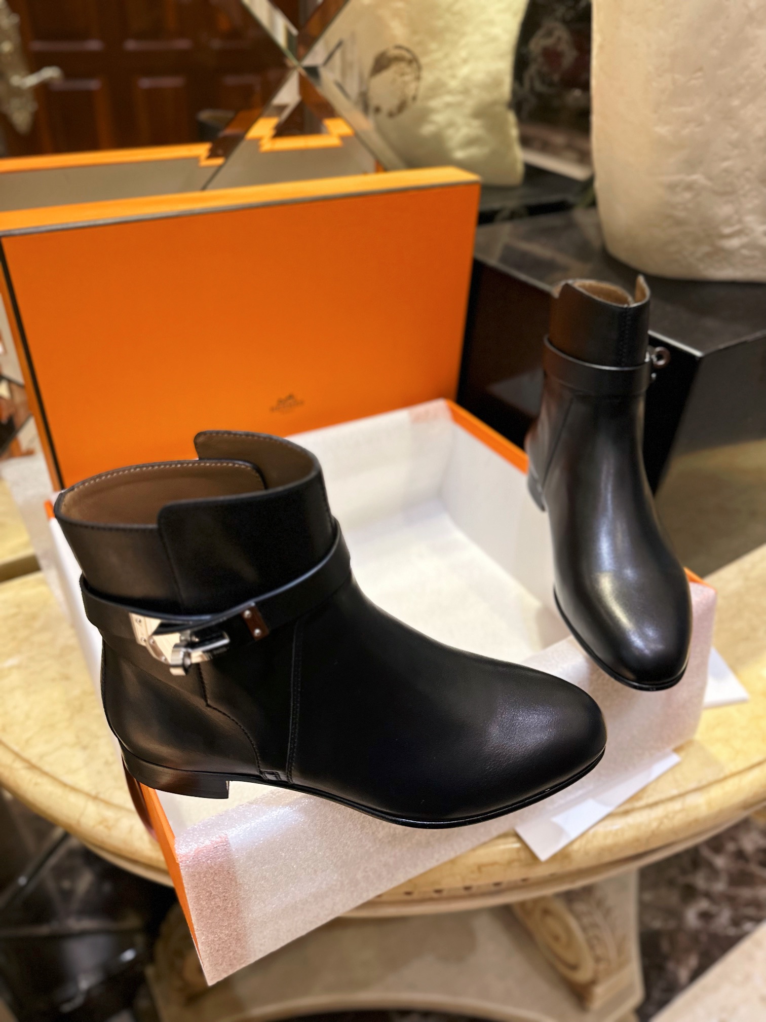 Hermes Classic Kelly Ankle Boots