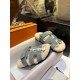 Hermes chypre Wool Slides with Lamb Wool Lining