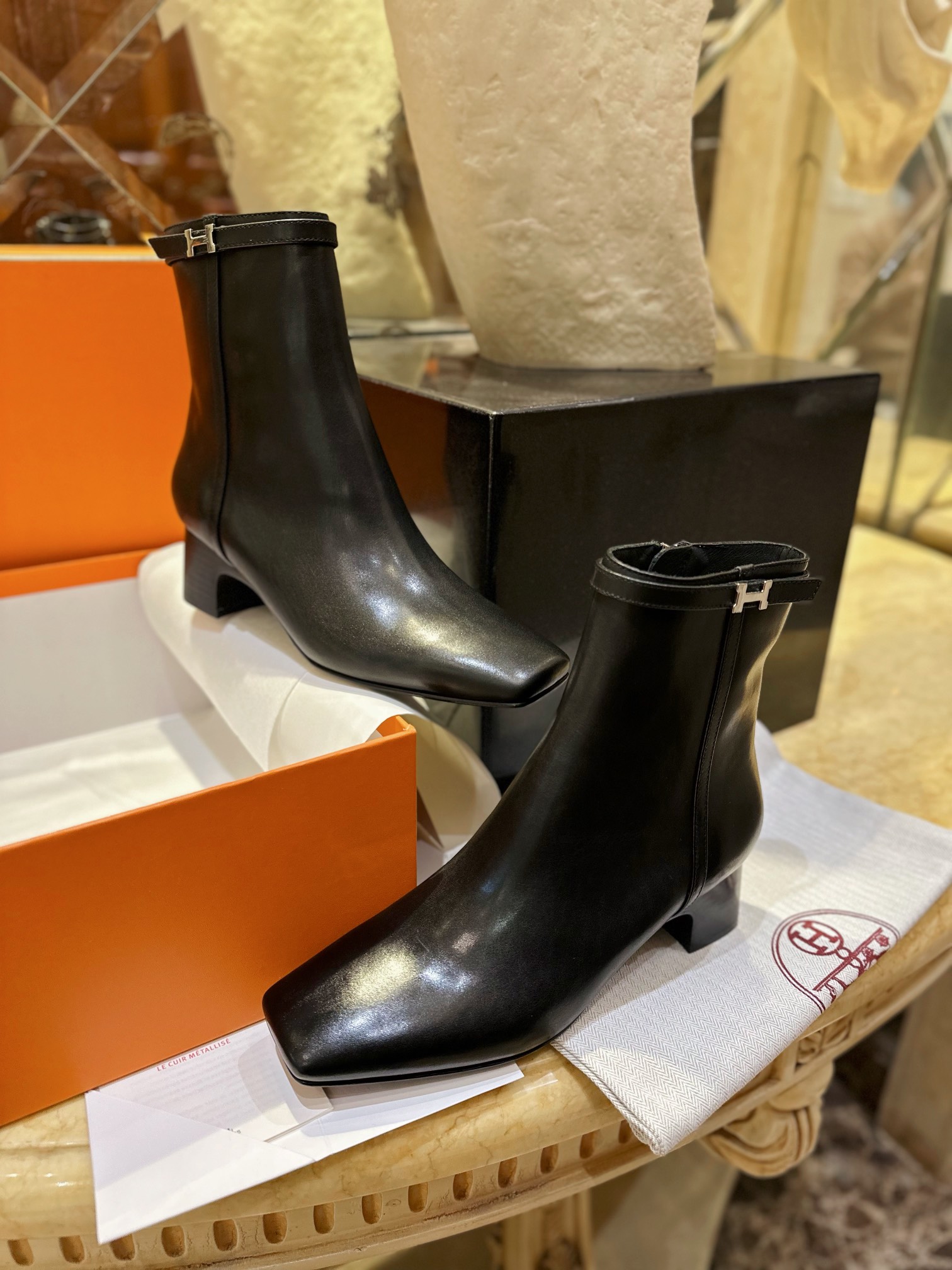 Hermes Hommage Lace-up Boots