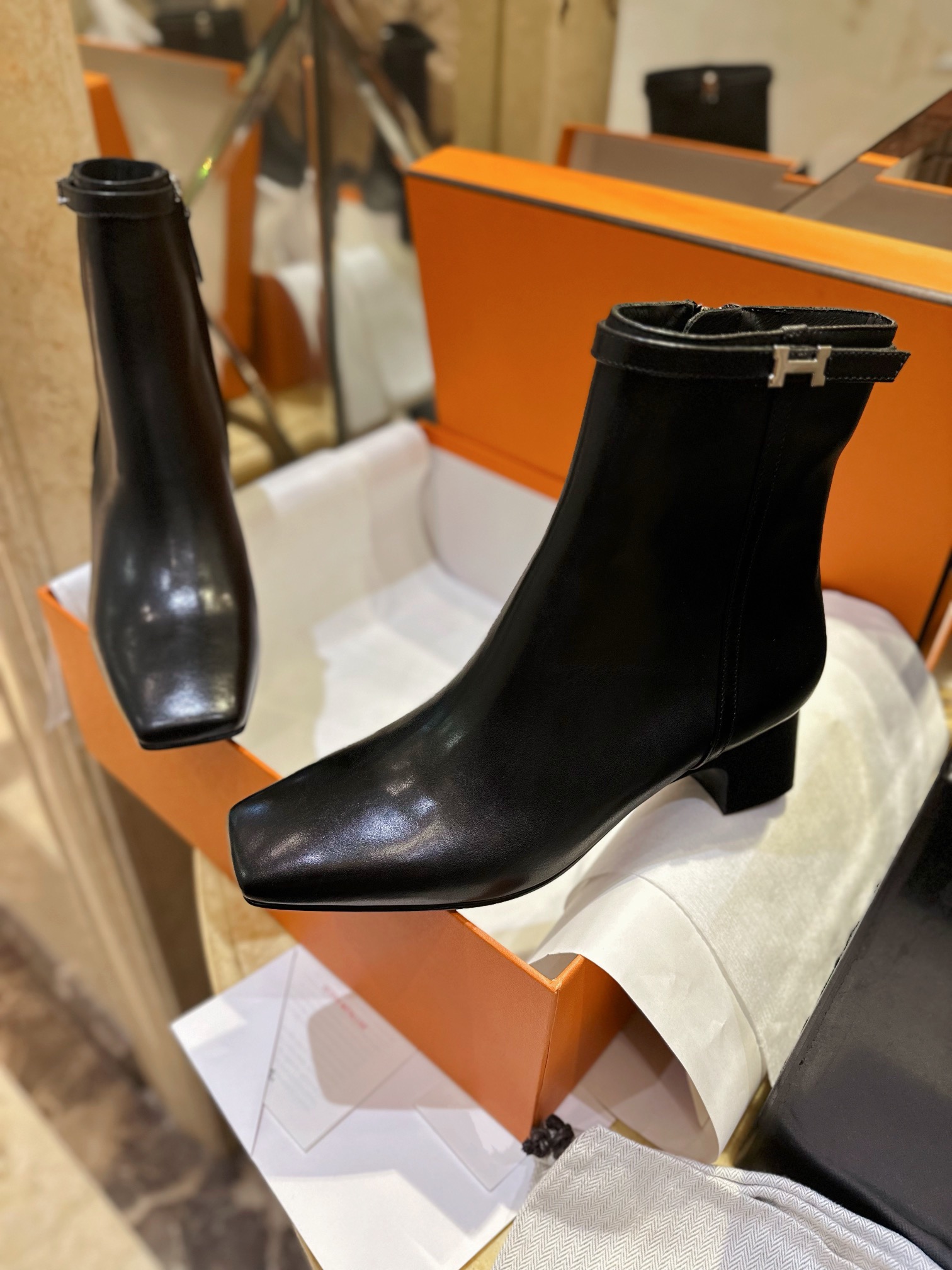 Hermes Hommage Lace-up Boots