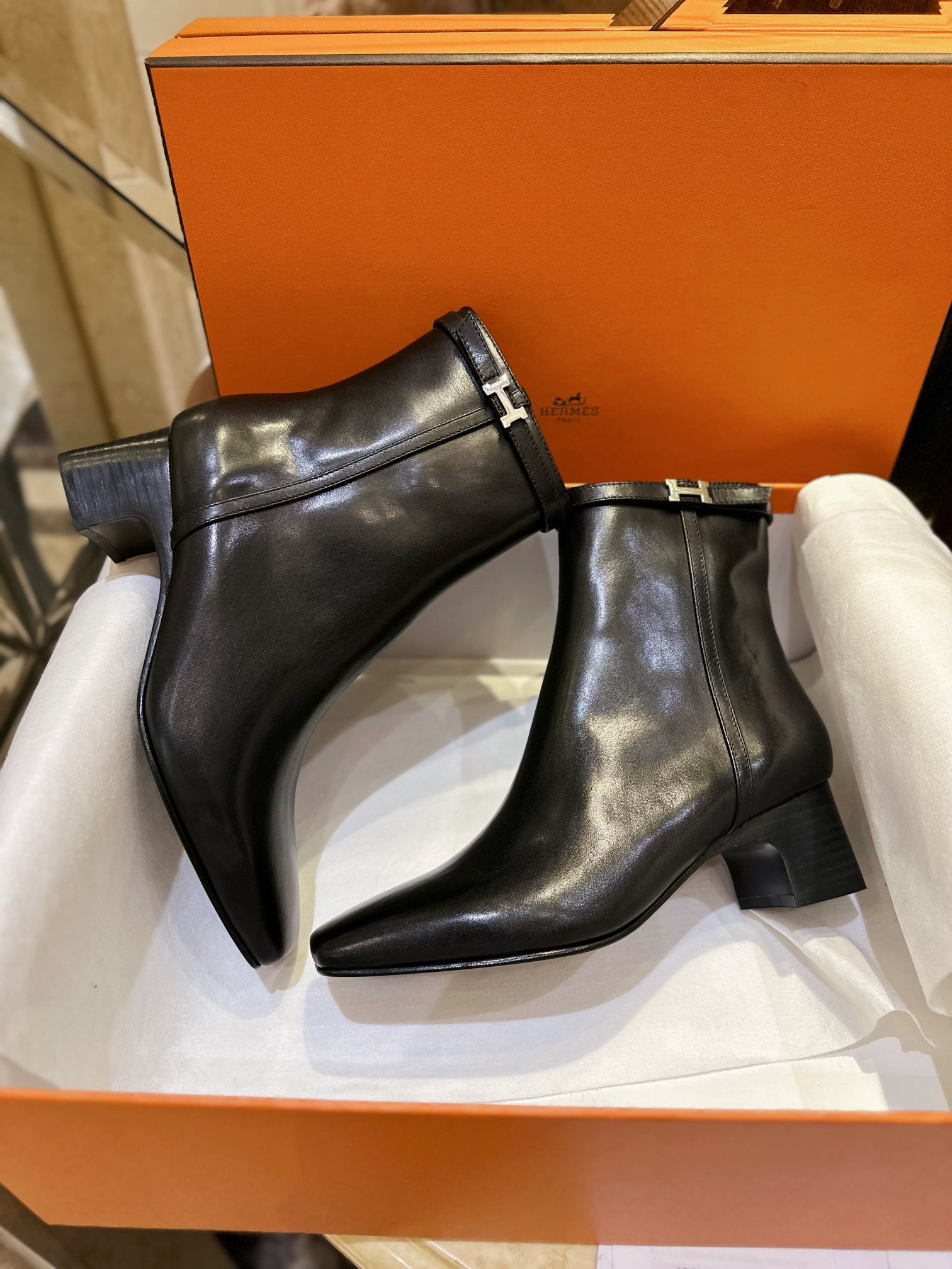 Hermes Hommage Lace-up Boots