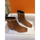 Hommage Lingfeng Grass Brown Lace-up Boots