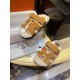 Hermes chypre Wool Slides with Lamb Wool Lining