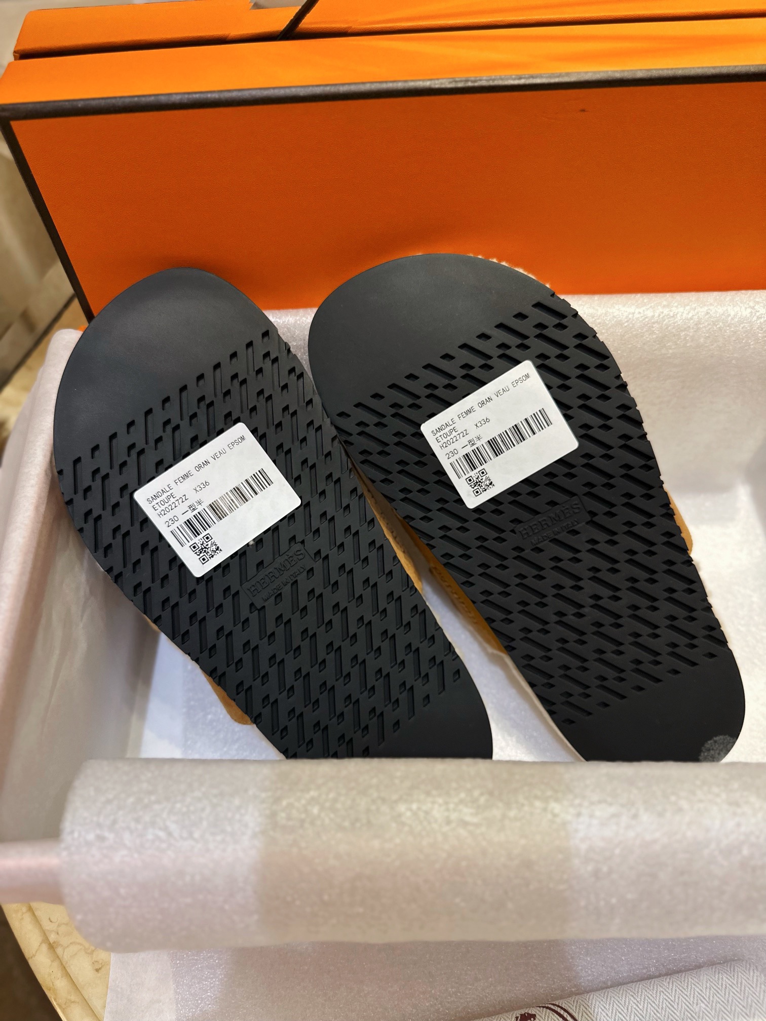 Hermes chypre Wool Slides with Lamb Wool Lining