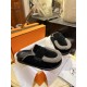 Hermes Boken Wool Slides