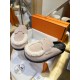 Hermes Boken Wool Slides