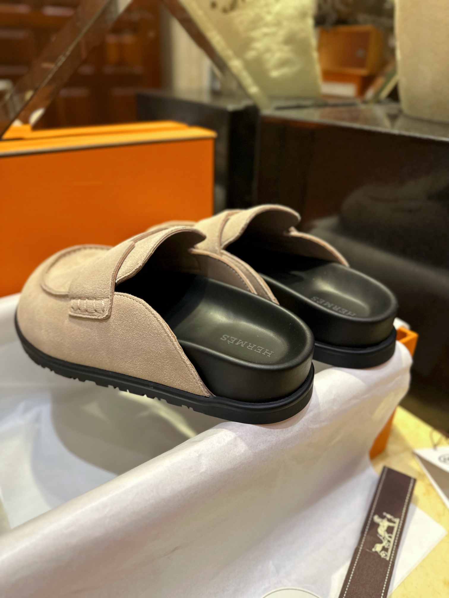 Hermes Boken Slippers