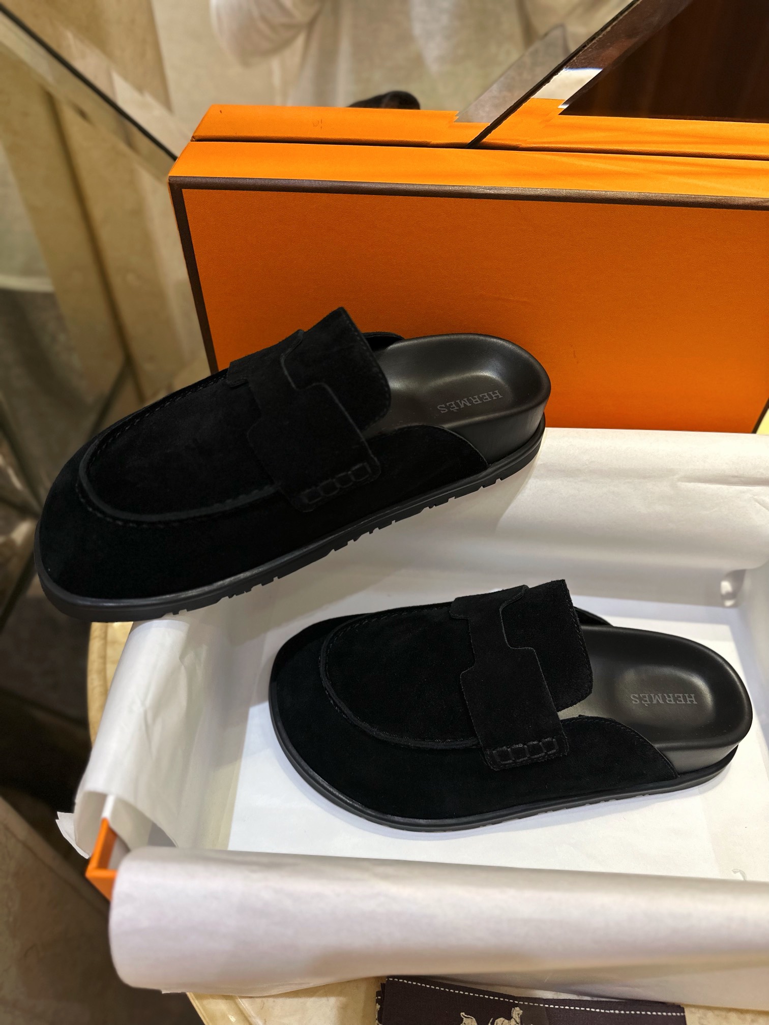 Hermes Boken Slippers