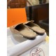 Hermes Groupie Goat Leather Mule Slides